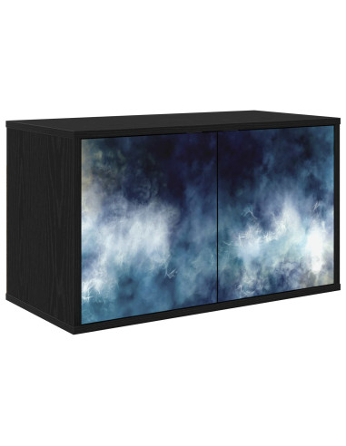 Mobile TV da Parete RAALTE 69 x 33 x 40 cm Rovere Nero