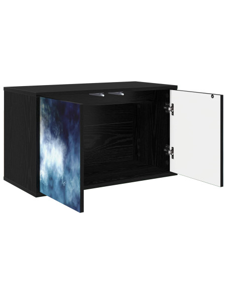 Mobile TV da Parete RAALTE 69 x 33 x 40 cm Rovere Nero