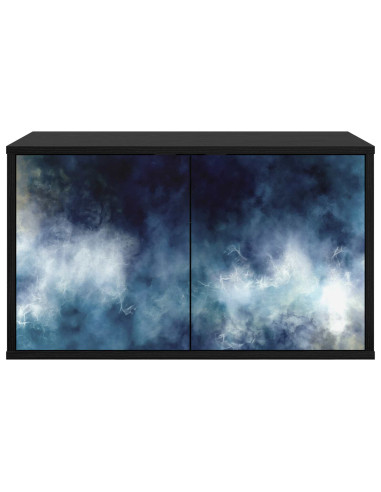 Mobile TV da Parete RAALTE 69 x 33 x 40 cm Rovere Nero