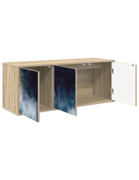 Mobile TV da Parete RAALTE 102 x 33 x 40 cm Rovere Sonoma