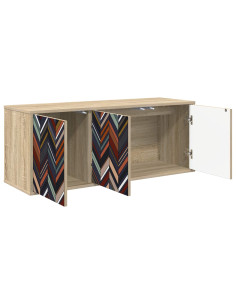 Mobile TV da Parete OMMEN 102 x 33 x 40 cm Rovere Sonoma 2
