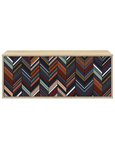 Mobile TV da Parete OMMEN 102 x 33 x 40 cm Rovere Sonoma