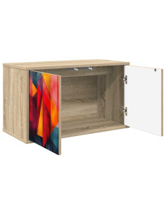 Mobile TV da Parete HEESCH 69 x 33 x 40 cm Rovere Sonoma 2