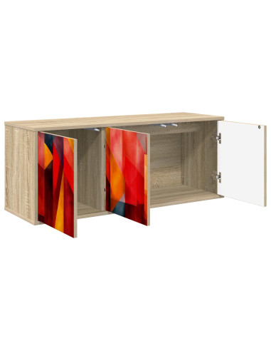 Mobile TV da Parete HEESCH 102 x 33 x 40 cm Rovere Sonoma