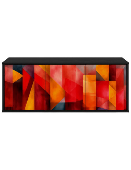 Mobile TV da Parete HEESCH 102 x 33 x 40 cm Rovere Nero