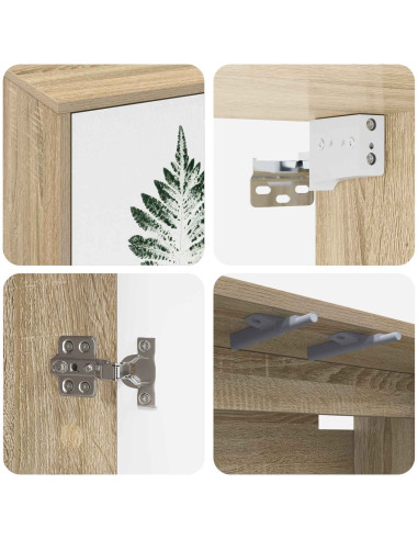 Mobile TV da Parete HANAU 69 x 33 x 40 cm Rovere Sonoma