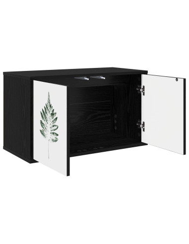 Mobile TV da Parete HANAU 69 x 33 x 40 cm Rovere Nero