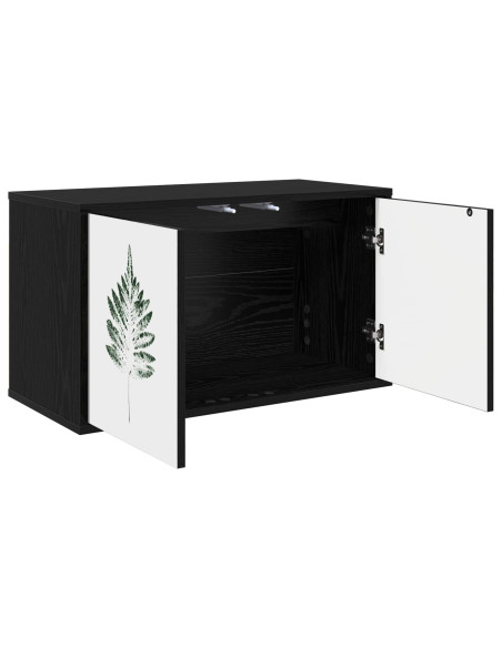 Mobile TV da Parete HANAU 69 x 33 x 40 cm Rovere Nero