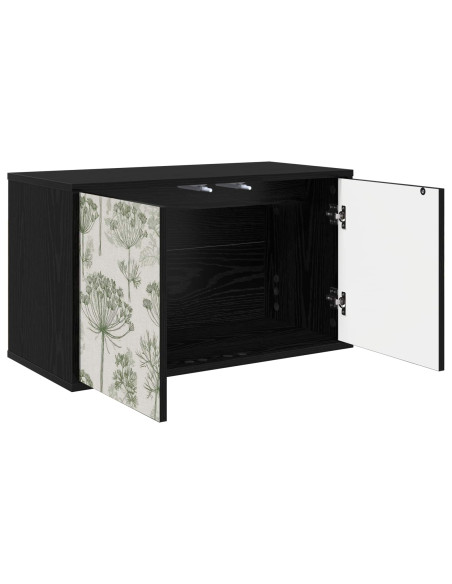 Mobile TV da Parete GOTHA 69 x 33 x 40 cm Rovere Nero
