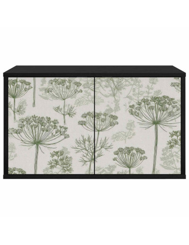 Mobile TV da Parete GOTHA 69 x 33 x 40 cm Rovere Nero