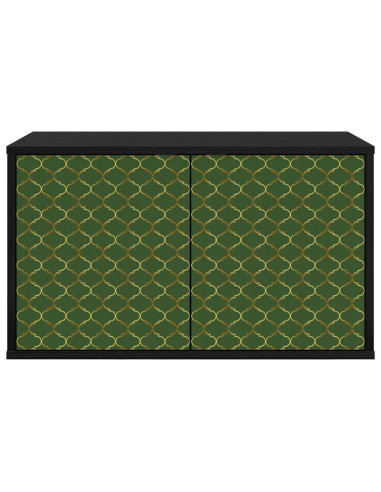 Mobile TV da Parete GELEEN 69 x 33 x 40 cm Rovere Nero