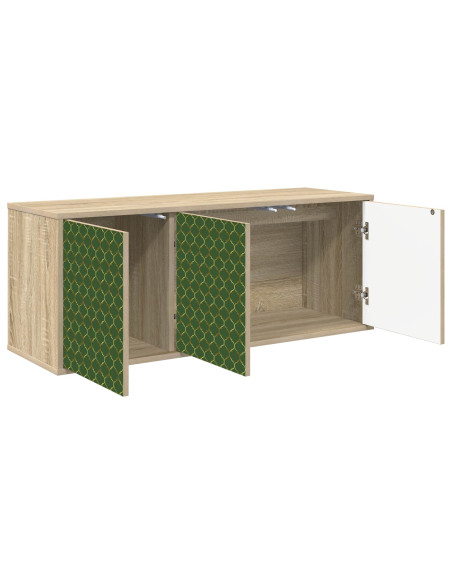 Mobile TV da Parete GELEEN 102 x 33 x 40 cm Rovere Sonoma