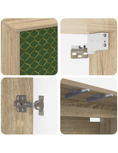Mobile TV da Parete GELEEN 102 x 33 x 40 cm Rovere Sonoma
