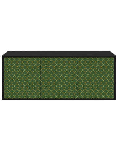 Mobile TV da Parete GELEEN 102 x 33 x 40 cm Rovere Nero