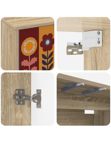 Mobile TV da Parete ESSEN 102 x 33 x 40 cm Rovere Sonoma