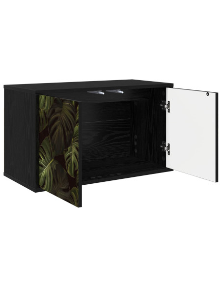 Mobile TV da Parete ELBURG 69 x 33 x 40 cm Rovere Nero
