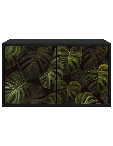 Mobile TV da Parete ELBURG 69 x 33 x 40 cm Rovere Nero
