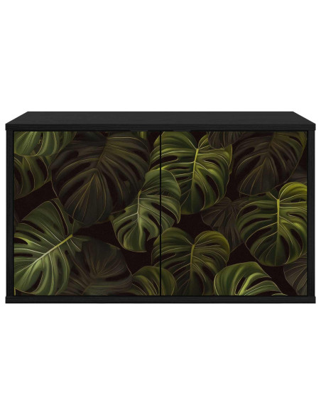 Mobile TV da Parete ELBURG 69 x 33 x 40 cm Rovere Nero