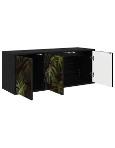 Mobile TV da Parete ELBURG 102 x 33 x 40 cm Rovere Nero 2