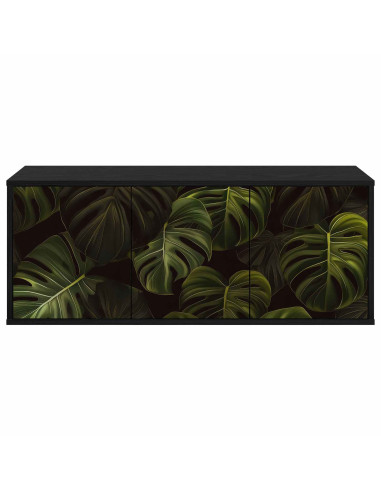 Mobile TV da Parete ELBURG 102 x 33 x 40 cm Rovere Nero