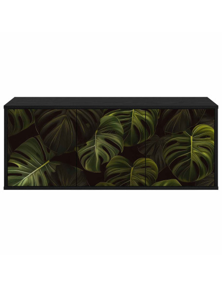 Mobile TV da Parete ELBURG 102 x 33 x 40 cm Rovere Nero