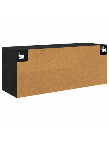 Mobile TV da Parete ELBURG 102 x 33 x 40 cm Rovere Nero