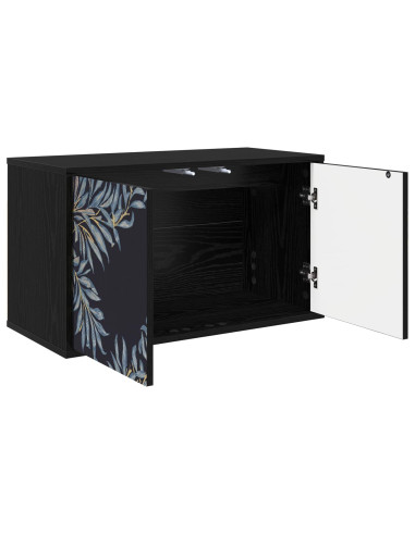 Mobile TV da Parete DOKKUM 69 x 33 x 40 cm Rovere Nero