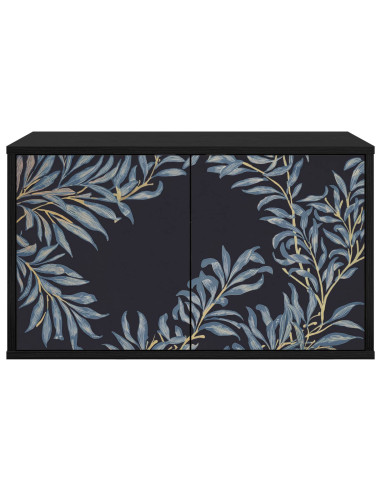 Mobile TV da Parete DOKKUM 69 x 33 x 40 cm Rovere Nero