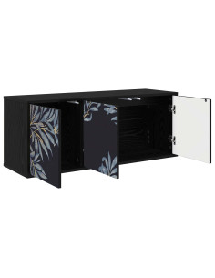 Mobile TV da Parete DOKKUM 102 x 33 x 40 cm Rovere Nero 2