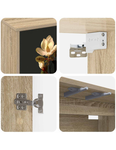 Mobile TV da Parete BREMEN 69 x 33 x 40 cm Rovere Sonoma