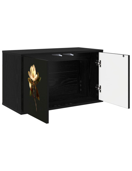 Mobile TV da Parete BREMEN 69 x 33 x 40 cm Rovere Nero
