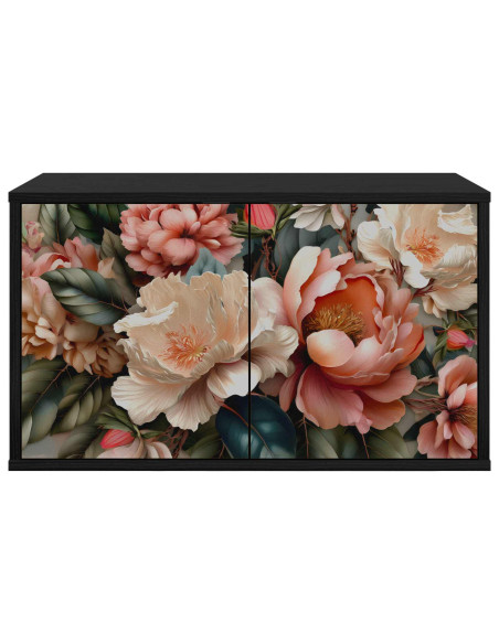 Mobile TV da Parete BORNE 69 x 33 x 40 cm Rovere Nero