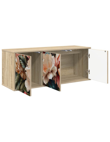 Mobile TV da Parete BORNE 102 x 33 x 40 cm Rovere Sonoma