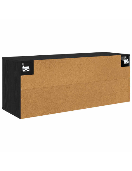 Mobile TV da Parete BORNE 102 x 33 x 40 cm Rovere Nero