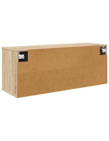 Mobile TV da Parete BONN 102 x 33 x 40 cm Rovere Sonoma
