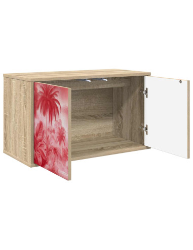 Mobile TV da Parete AACHEN 69 x 33 x 40 cm Rovere Sonoma