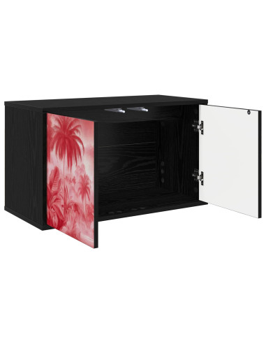 Mobile TV da Parete AACHEN 69 x 33 x 40 cm Rovere Nero
