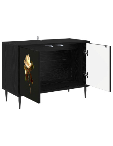 Mobile TV BREMEN 69 x 33 x 50,5 cm Rovere Nero
