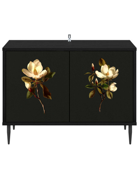 Mobile TV BREMEN 69 x 33 x 50,5 cm Rovere Nero