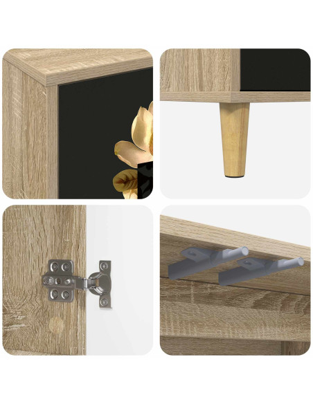 Mobile TV BREMEN 69 x 33 x 50 cm Sonoma Legno ingegnerizzato