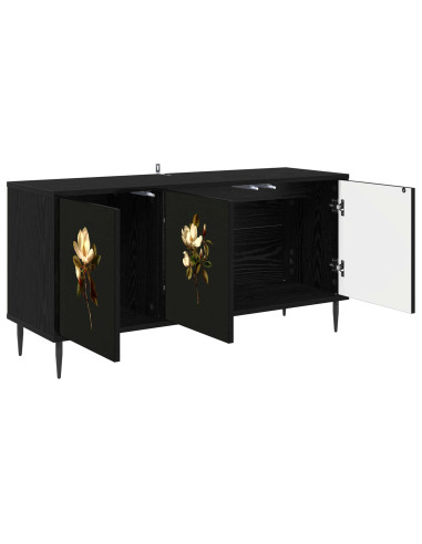 Mobile TV BREMEN 102 x 33 x 51 cm Rovere Nero