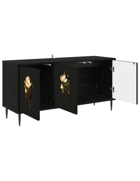 Mobile TV BREMEN 102 x 33 x 51 cm Rovere Nero