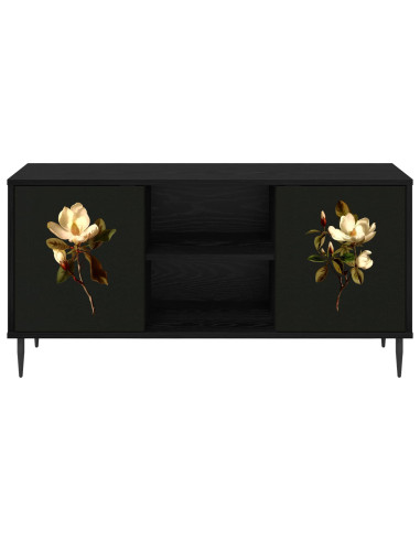 Mobile TV BREMEN 102 x 33 x 51 cm Rovere Nero