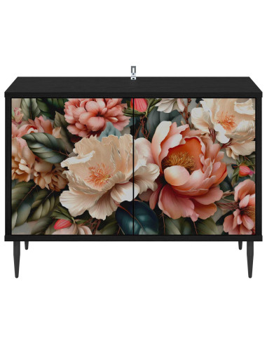 Mobile TV BORNE 69 x 33 x 50,5 cm Rovere Nero