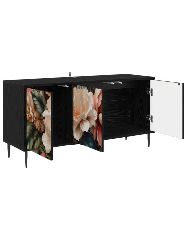 Mobile TV BORNE 102 x 33 x 51 cm Rovere Nero