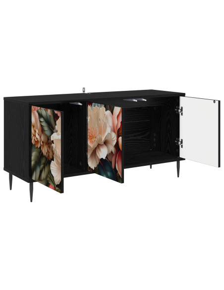 Mobile TV BORNE 102 x 33 x 51 cm Rovere Nero