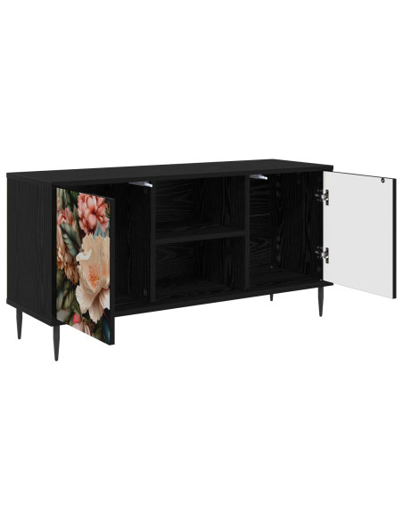 Mobile TV BORNE 102 x 33 x 51 cm Rovere Nero
