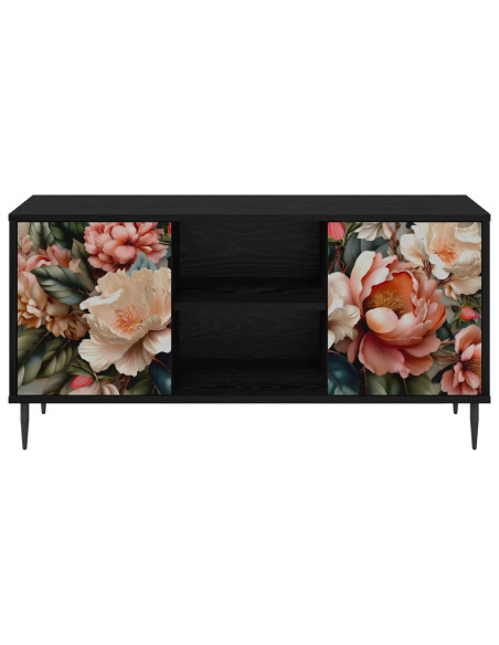 Mobile TV BORNE 102 x 33 x 51 cm Rovere Nero