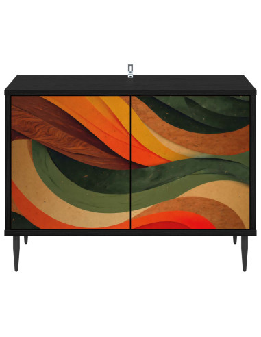 Mobile TV BONN 69 x 33 x 50,5 cm Rovere Nero