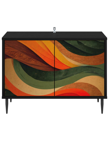 Mobile TV BONN 69 x 33 x 50,5 cm Rovere Nero